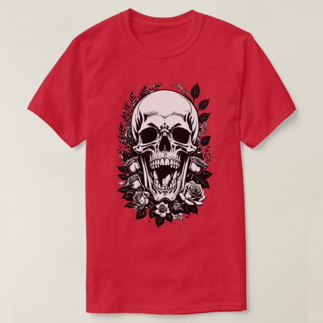 Death and flowers T-Shirt (Design Front)