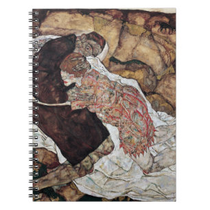 death and girl painting by Egon Schiele Notebook