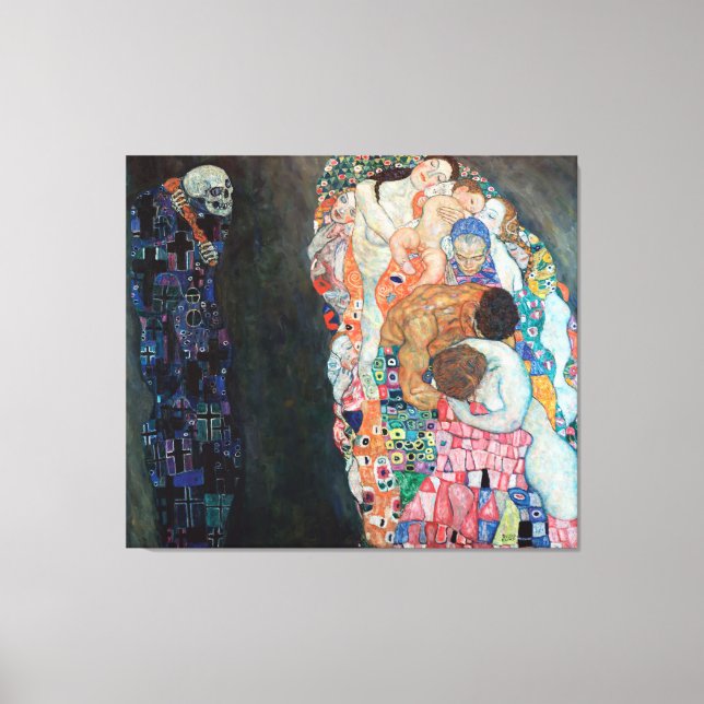 Death and Life by Gustav Klimt (c 1915) Canvas Print (Front)