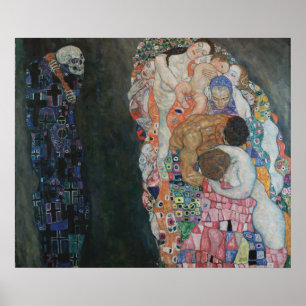 Death and Life by Gustav Klimt - Poster