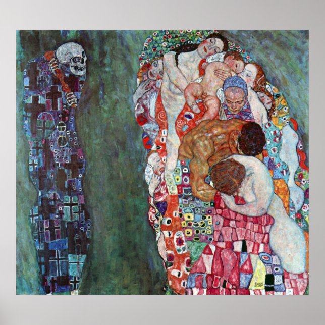 Death and Life by Gustav Klimt Poster (Front)