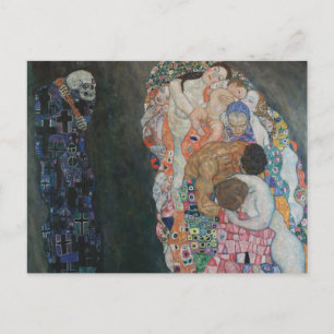 Death and Life by Gustav Klimt Vintage Art Nouveau Postcard