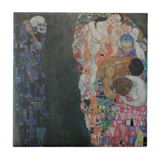 Death and Life by Gustav Klimt Vintage Art Nouveau Tile