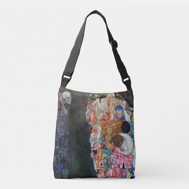 Death and Life | Gustav Klimt | Crossbody Bag (Front)