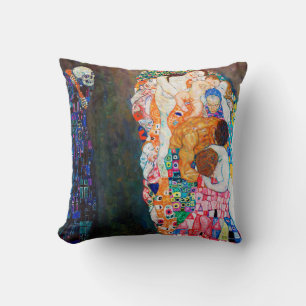 Death and Life, Gustav Klimt Cushion