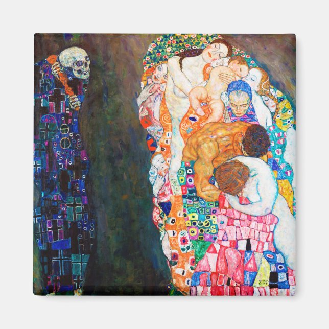 Death and Life, Gustav Klimt Magnet (Front)