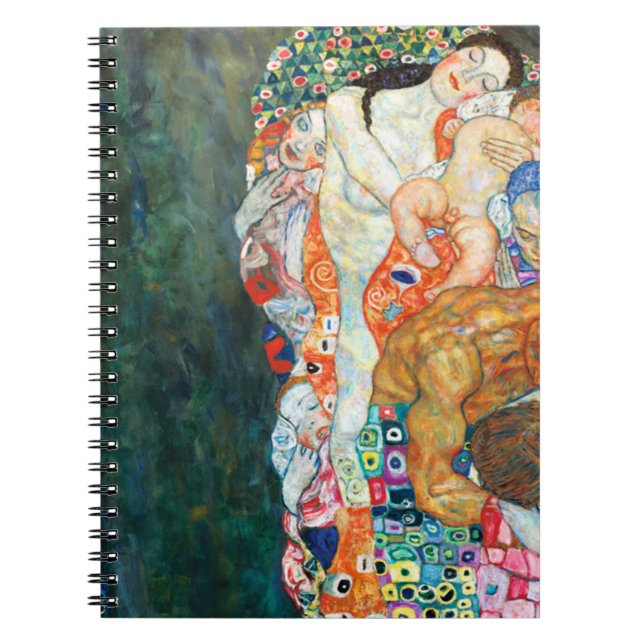 Death And Life Gustav Klimt Notebook (Front)