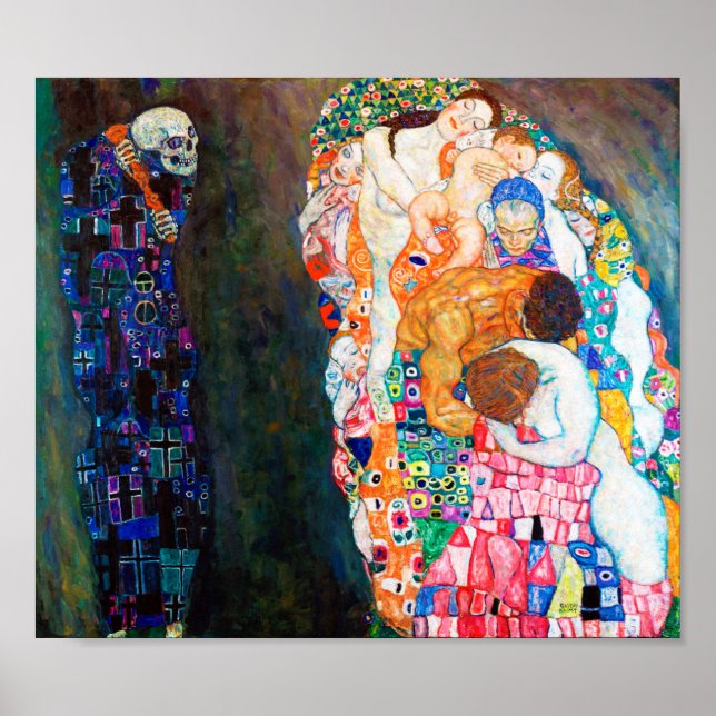 Death and Life, Gustav Klimt Poster (Front)