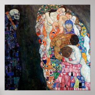 Death and Life Gustav Klimt Poster