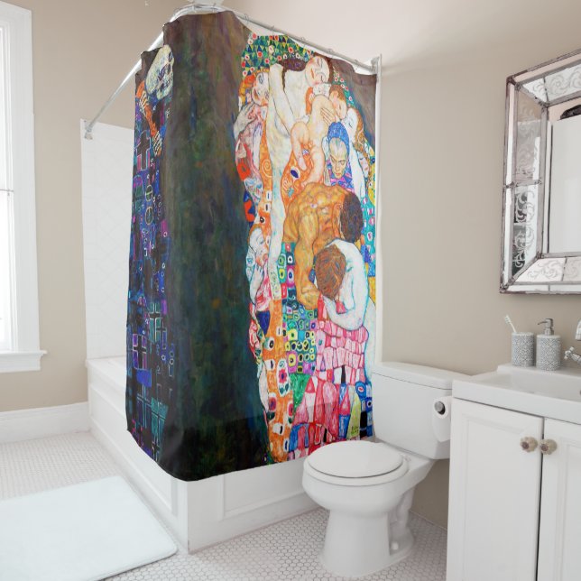 Death and Life, Gustav Klimt Shower Curtain (In Situ)