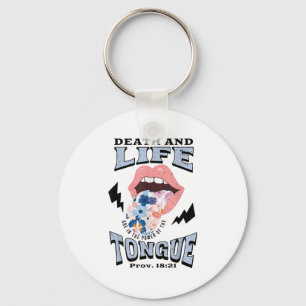 Death And Life Tongue Christian Key Ring