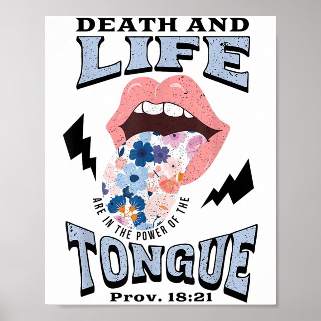 Death And Life Tongue Christian  Poster (Front)