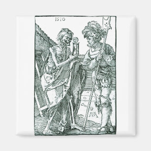 Death and the Landsknecht - Albrecht Durer - c1510 Magnet