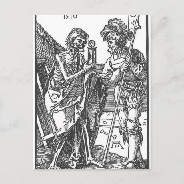 Death and the Landsknecht by Albrecht Durer Postcard (Front)