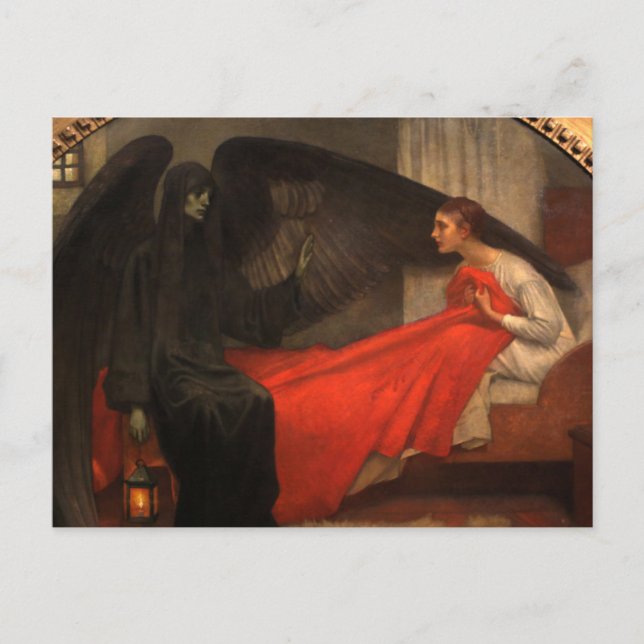Death And The Maiden 1900 Death By Marianne Stokes Postcard (Front)