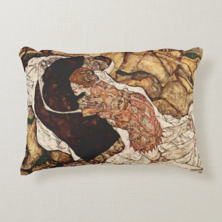 Death And The Maiden by Egon Schiele Decorative Cushion