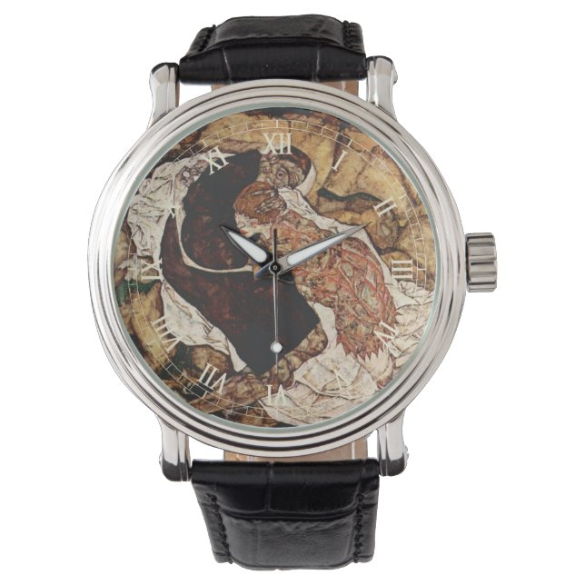Death And The Maiden by Egon Schiele Watch (Front)