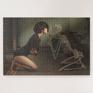 Death and the Young Woman Jigsaw Puzzle