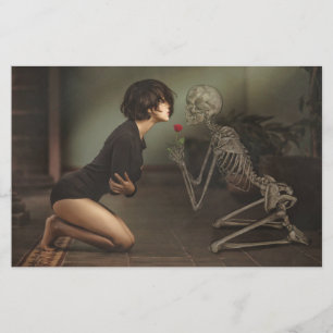 Death and the Young Woman Stationery