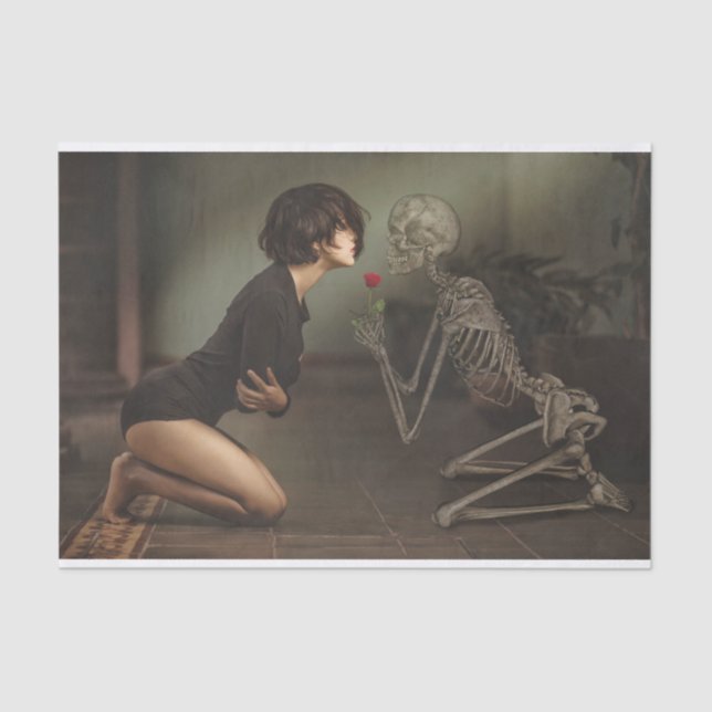 Death and the Young Woman Tissue Paper (Front)