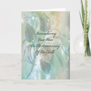 Death Anniversary Card for Mum