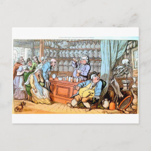 Death at the Apothacary postcard