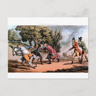 Death at the Duel postcard