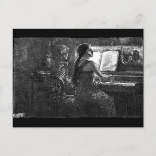 Death at the Piano postcard