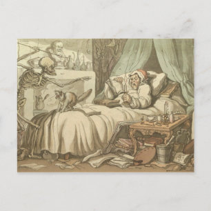 Death Bed Postcard