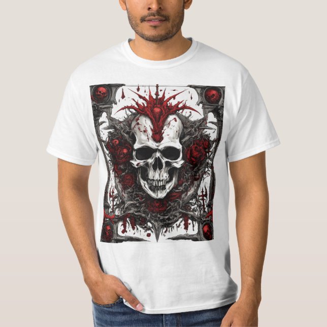 Death Before Death – Dark Skull Gothic Death Metal T-Shirt (Front)
