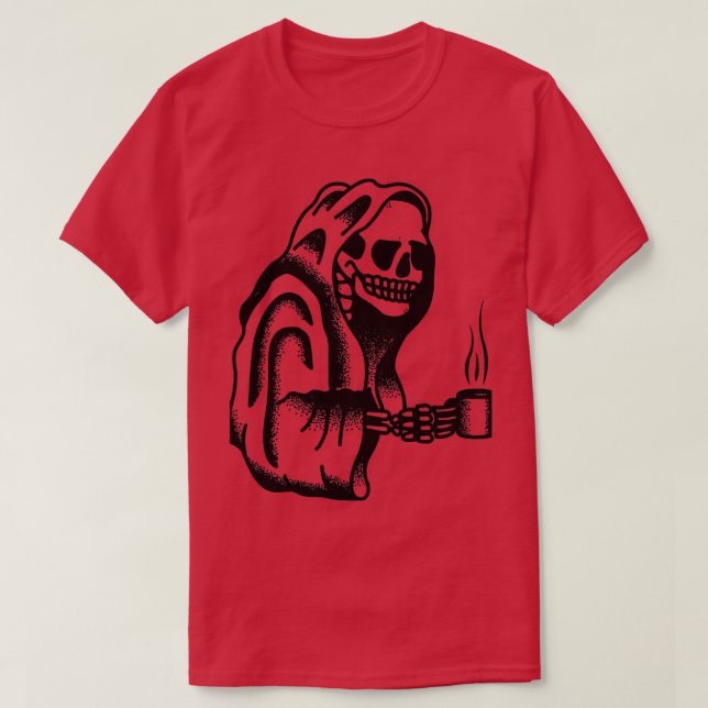 Death Before Decaf 15 T-Shirt (Design Front)
