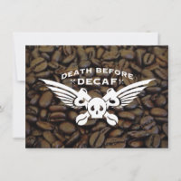 death before decaf coffee beans