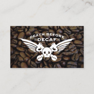 death before decaf coffee beans loyalty card
