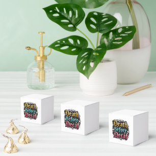 Death Before Decaf Favour Box