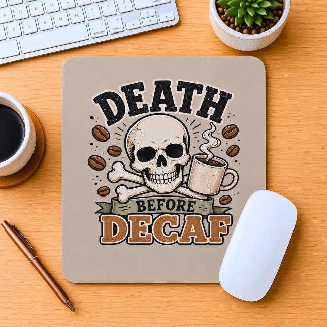 Death Before Decaf Mouse Mat (Creator Uploaded)