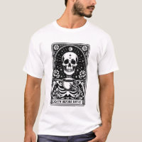 Death Before Decaf Tarot Skeleton