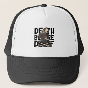 Death Before Decaf Trucker Hat