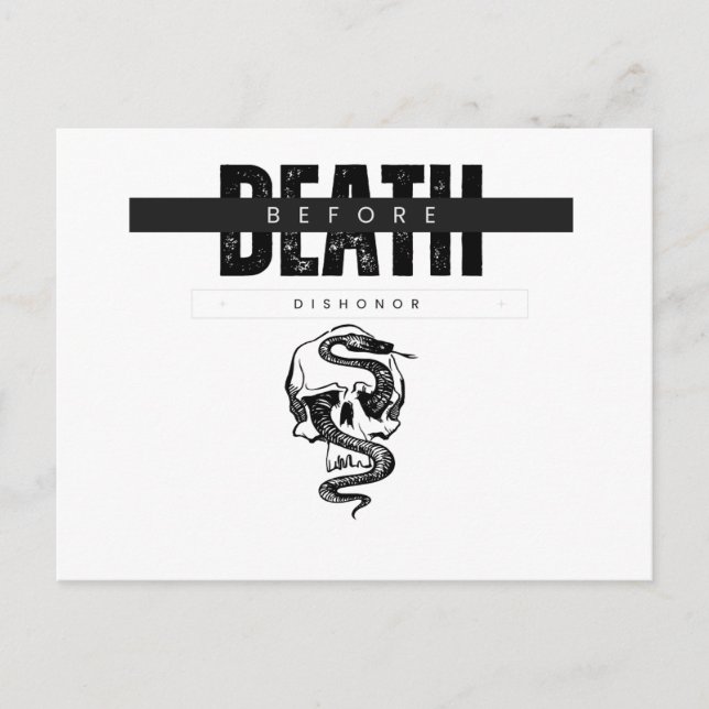 Death Before Dishonour card  (Front)