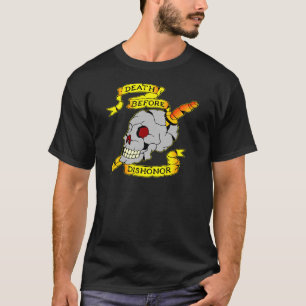 Death Before Dishonour Skull & Dagger Tattoo T-Shirt