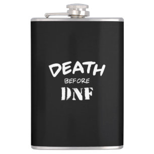 Death Before DNF Hip Flask