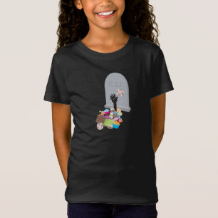 Death by Candy Halloween Design T-Shirt