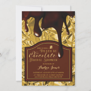 Death by Chocolate Bridal Shower Invitation