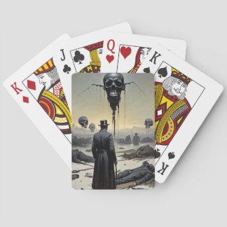 Death By Cholera German Postcard 1890 Playing Cards