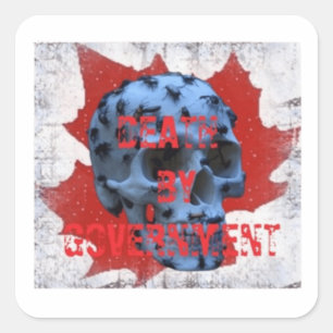 DEATH BY GOVERNMENT SQUARE STICKER