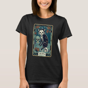 Death Cat Tarot Card Graphic for Tarot Cat Lovers  T-Shirt