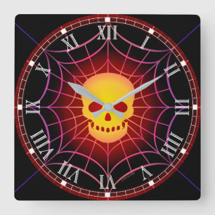 Death Catcher Square Wall Clock