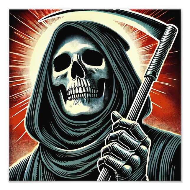 death character illustration photo print (Front)