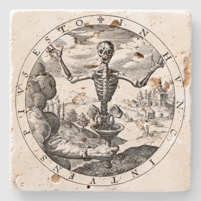 Death Comes To Salem Stone Coaster (Front)