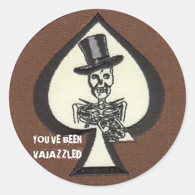 Death Dealer Vajazzle Classic Round Sticker (Front)