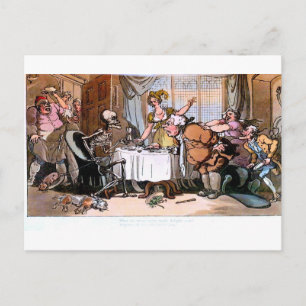 Death Do These Savry Meals Delight you postcard